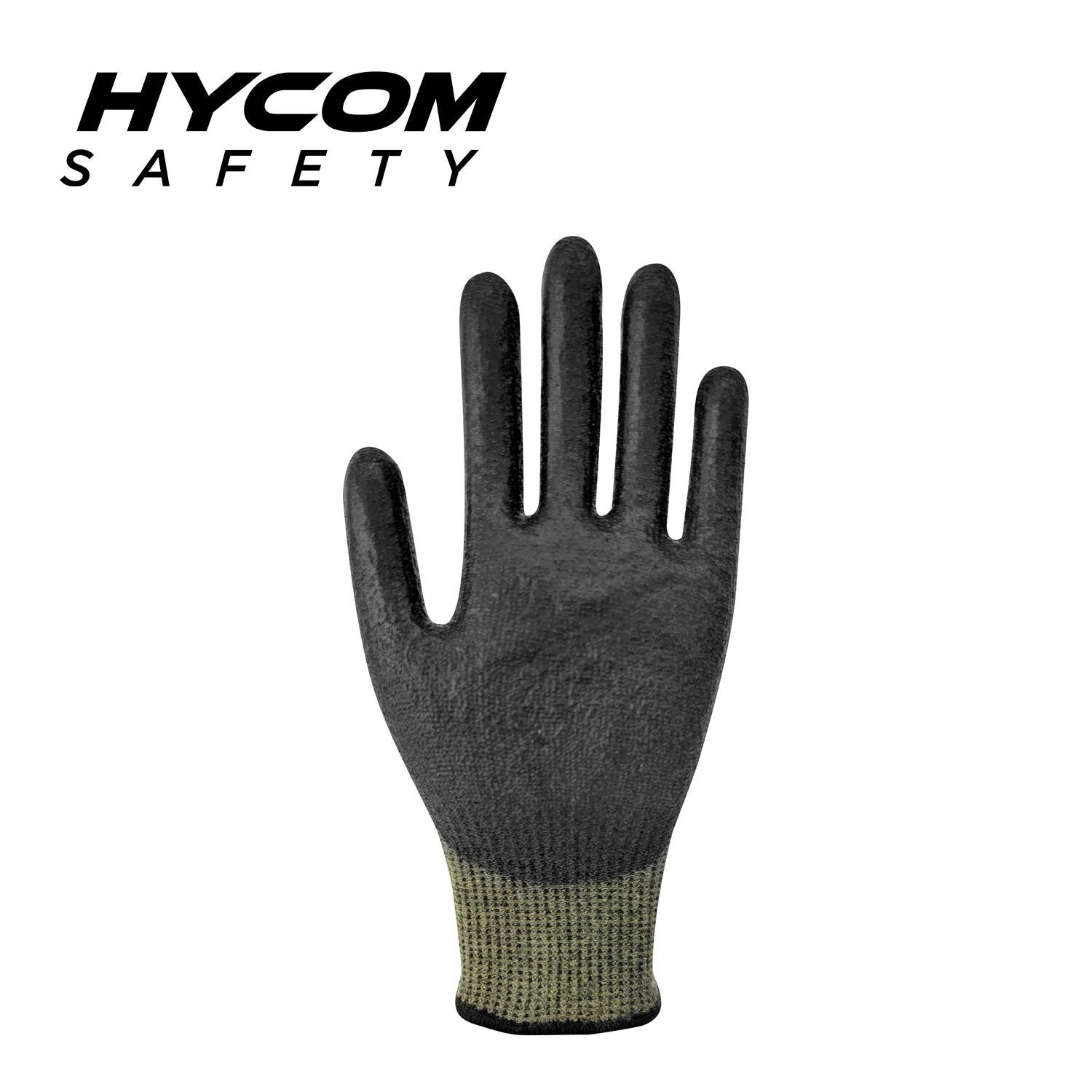 HYCOM 13G ANSI 9 Cut Resistant Glove Coated with Palm PU Aramid PPE Gloves