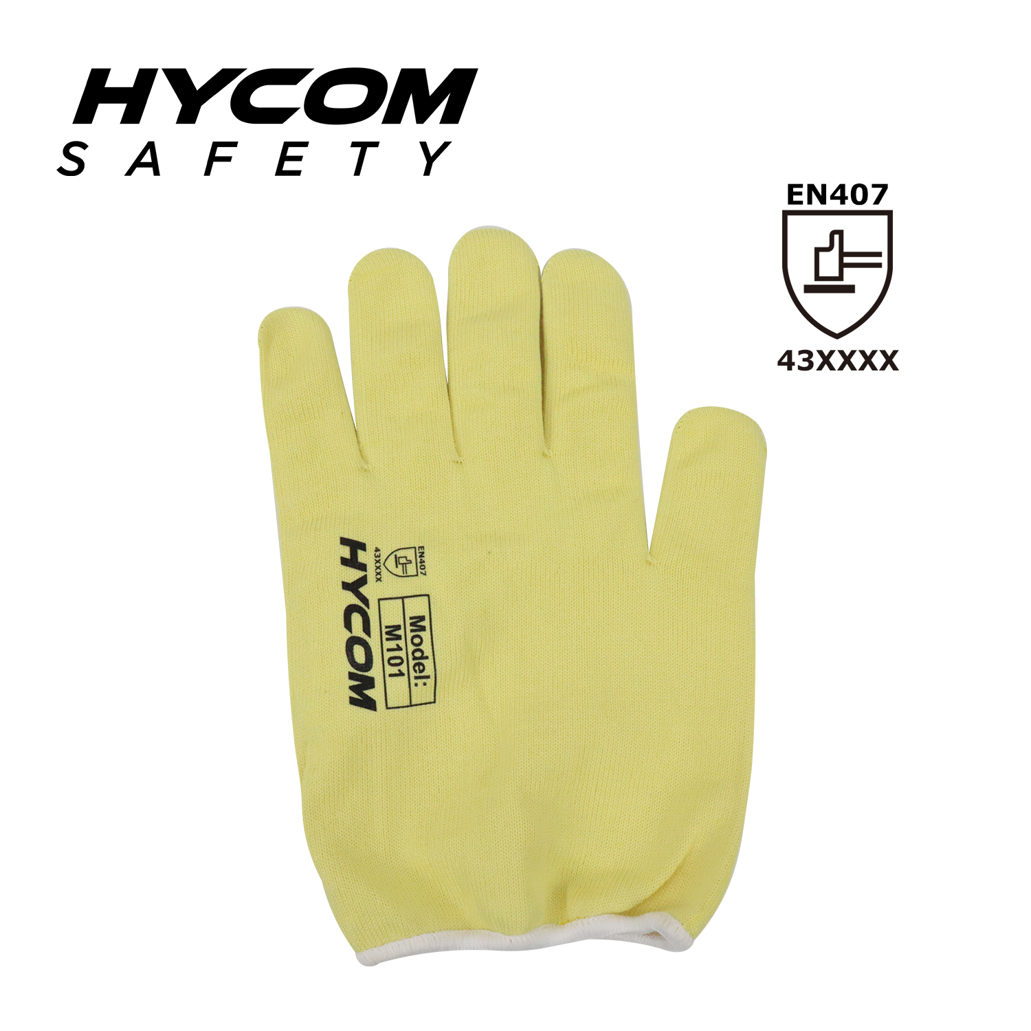 HYCOM 10G ANSI 2 Aramid Cut Resistant Glove Dust Free with Contact High Temperature 350°C/650F