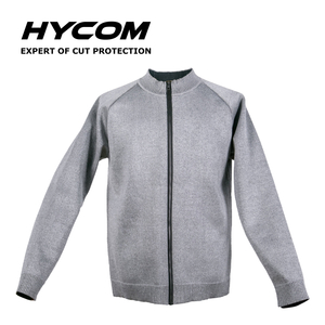 HYCOM ANSI 5 Cut Resistant Zipper Jacket with Breathable Pique And Thumb Hole PPE Clothing