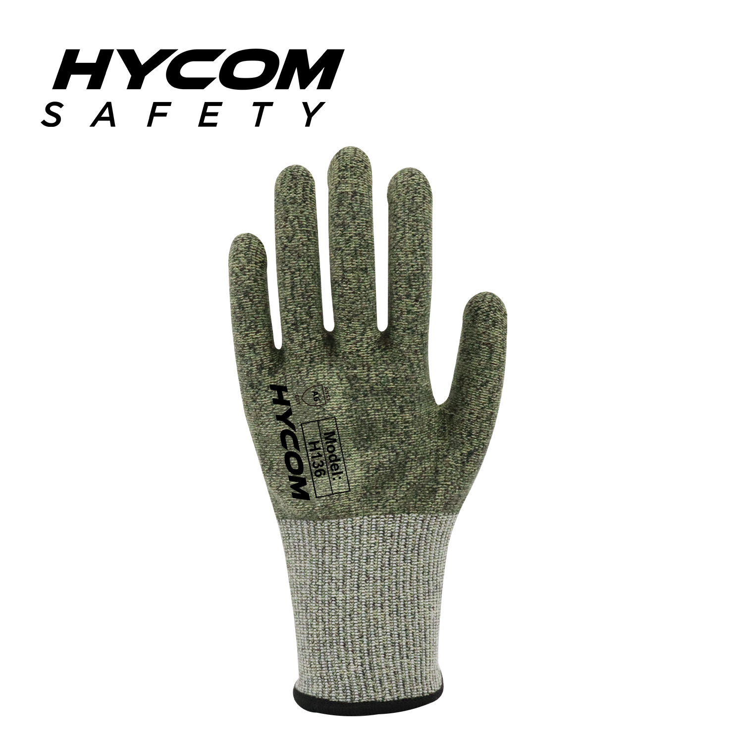 HYCOM Aramid 13G ANSI 6 Cut Resistant Glove Flame Retardant HPPE Work Gloves