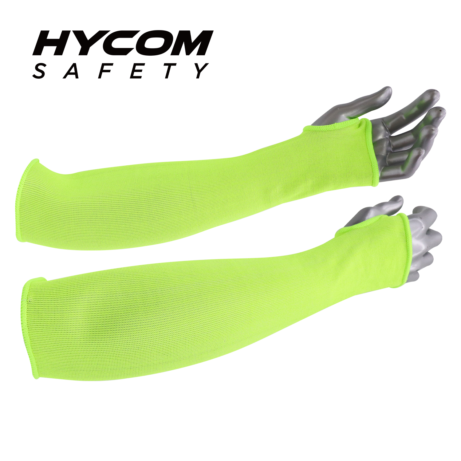 HYCOM Cut Level 4 Green Cut Resistant Arm Cover Sleeve with Thumb Slot For Work Safety