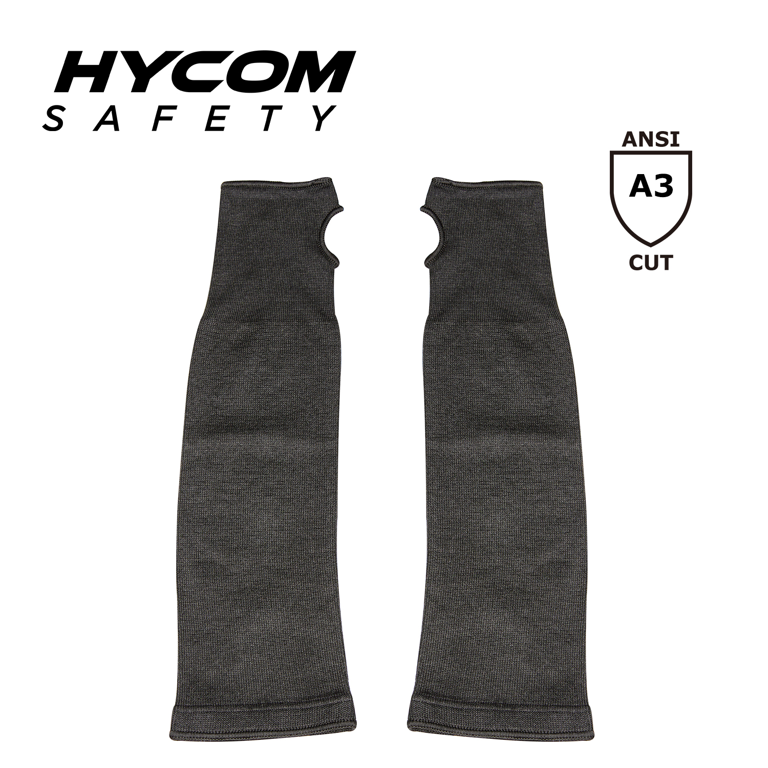 HYCOM Cut Level 3 Cut Resistant Arm Cover Sleeve with Thumb Slot For Work Safety