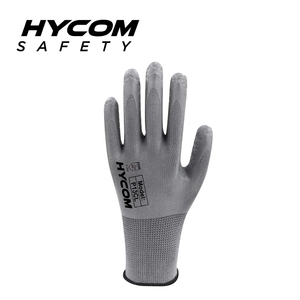 HYCOM 13G Polyester Work Glove with Palm Crinkle Latex Coating Super Grip Safety Glove